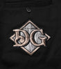 Dolce & Gabbana Black Cotton Logo Jogger Sweatpants Pants
