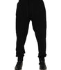 Dolce & Gabbana Black Cotton Crown Jogger Sweatpants Pants