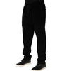 Dolce & Gabbana Black Cotton Men Jogger Sweatpants Pants