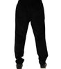 Dolce & Gabbana Black Cotton Men Jogger Sweatpants Pants