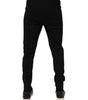Dolce & Gabbana Black Cotton Men Jogger Sweatpants Pants