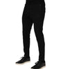 Dolce & Gabbana Black Viscose Drawstring Men Jogger Pants