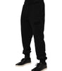 Dolce & Gabbana Black Cotton Drawstring Jogger Pants