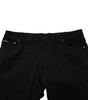 Dolce & Gabbana Black Cotton Logo Plaque Denim Jeans