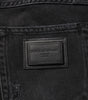 Dolce & Gabbana Black Cotton Logo Plaque Skinny Denim Jeans