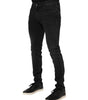Dolce & Gabbana Black Washed Cotton Skinny Denim Jeans