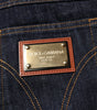 Dolce & Gabbana Dark Blue Cotton Logo Plaque Men Denim Jeans