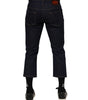 Dolce & Gabbana Dark Blue Cotton Logo Slim Fit Men Denim Jeans