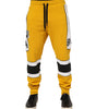 Dolce & Gabbana Yellow Print Cotton Drawstring Jogger Pants