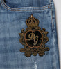 Dolce & Gabbana Blue Logo Embroidery Denim Jeans