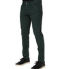 Dolce & Gabbana Green Cotton Corduroy Skinny Pants