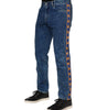 Dolce & Gabbana Blue Cotton Logo Plaque Denim Jeans