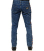 Dolce & Gabbana Blue Cotton Logo Plaque Denim Jeans