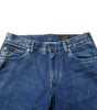 Dolce & Gabbana Blue Cotton Logo Plaque Denim Jeans