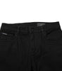 Dolce & Gabbana Black Cotton Logo Plaque Skinny Denim Jeans