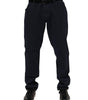 Dolce & Gabbana Black Cotton Tapered Denim Jeans