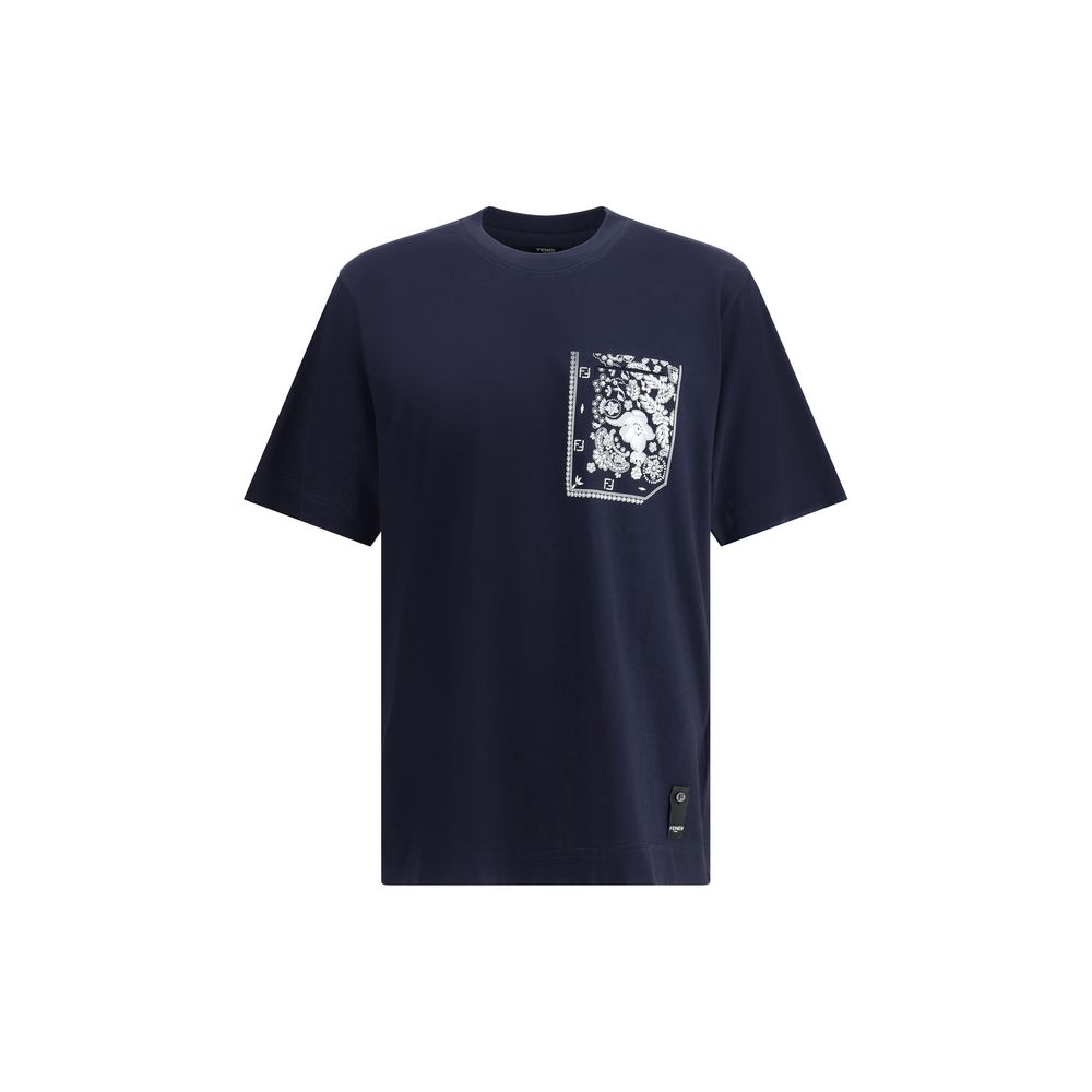 T-shirt Fendi avec poche imprimée bandana