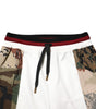 Dolce & Gabbana White Patchwork Jogger Pants
