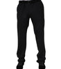 Dolce & Gabbana Black Wool Formal Dress Pants