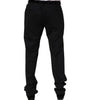 Dolce & Gabbana Black Wool Formal Dress Pants
