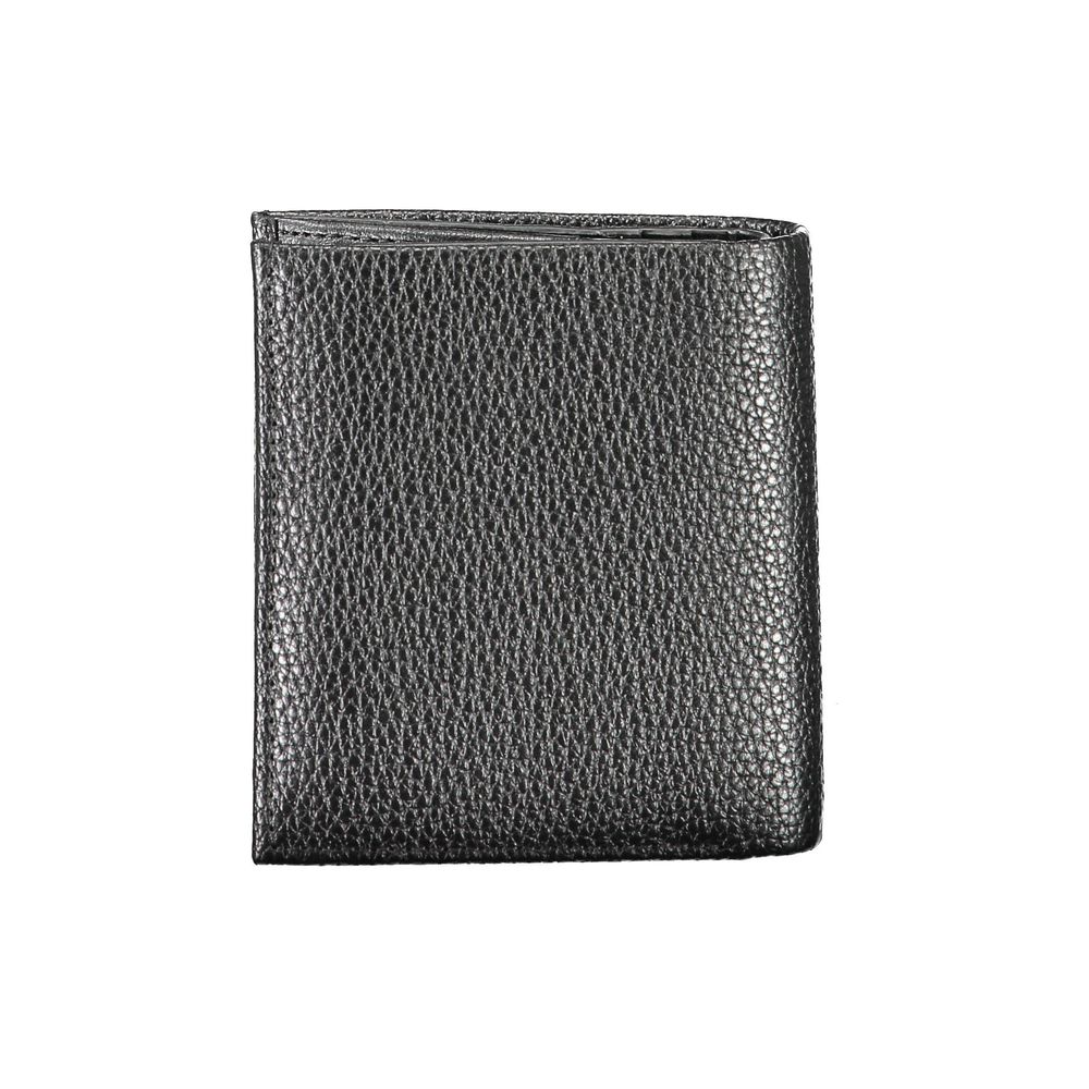 Portefeuille en cuir noir Calvin Klein
