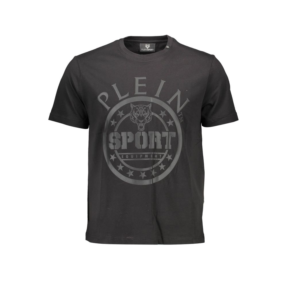 T-shirt en coton noir Plein Sport