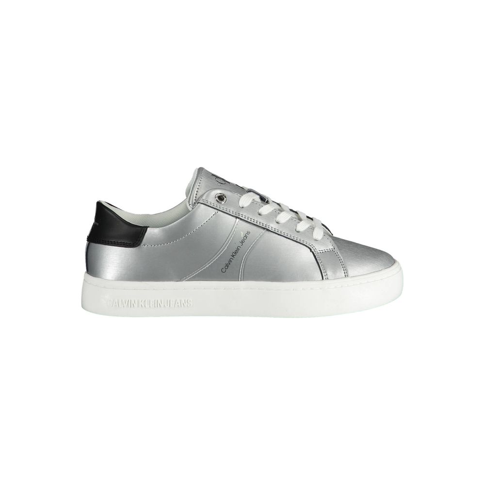 Baskets en coton gris Calvin Klein