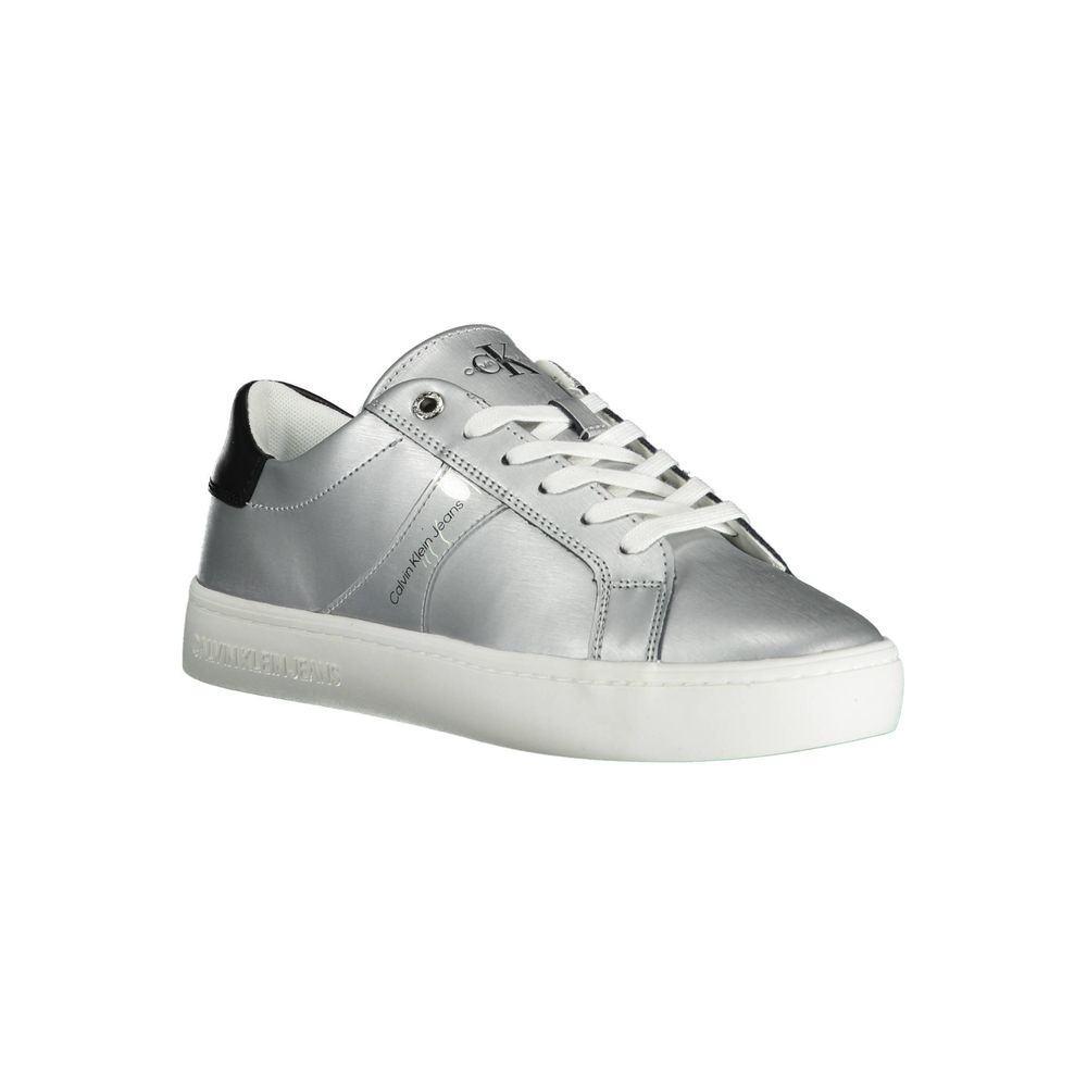 Baskets en coton gris Calvin Klein