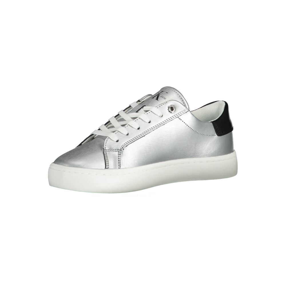 Baskets en coton gris Calvin Klein