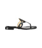 Sandale en cuir noir Ralph Lauren