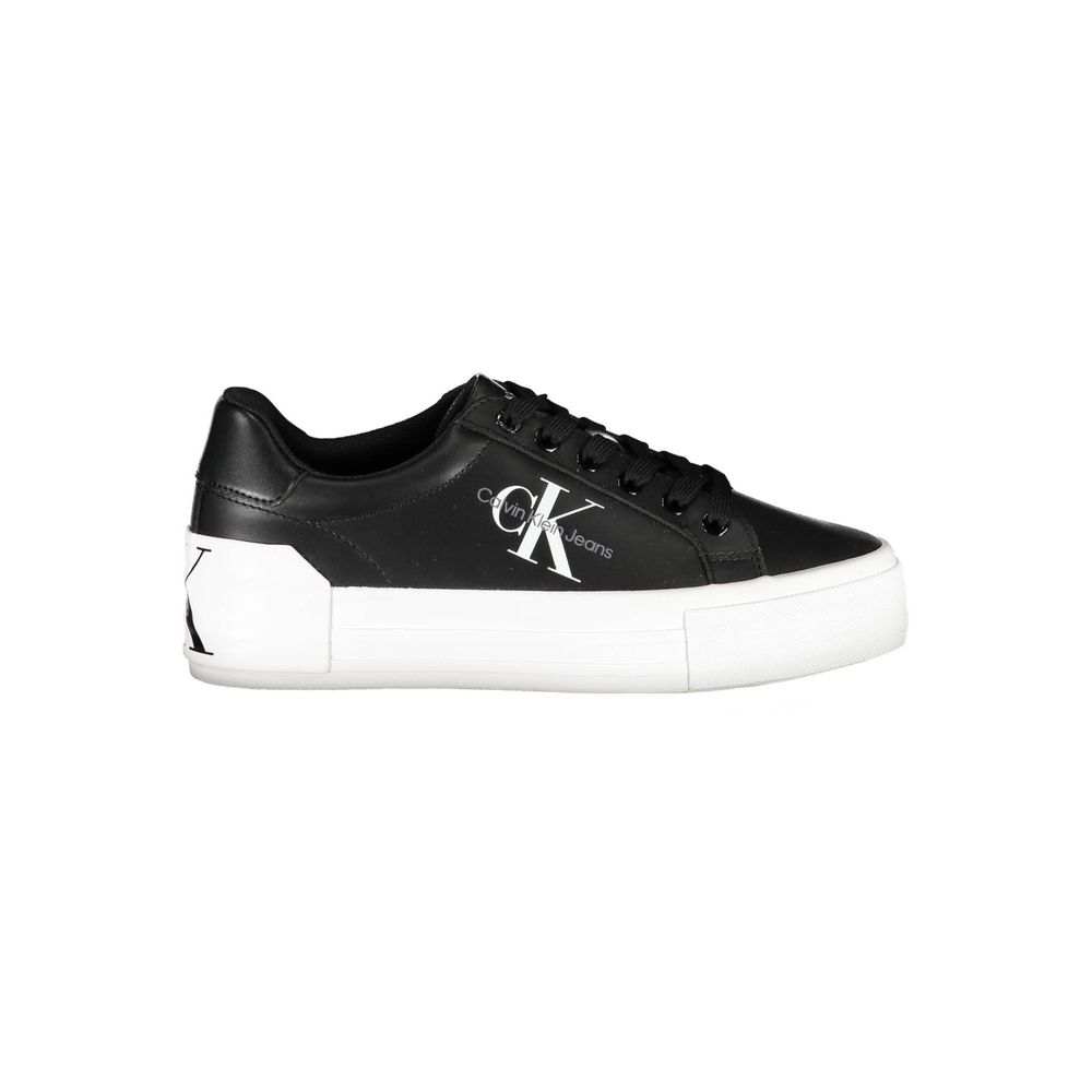 Baskets noires en polyester Calvin Klein