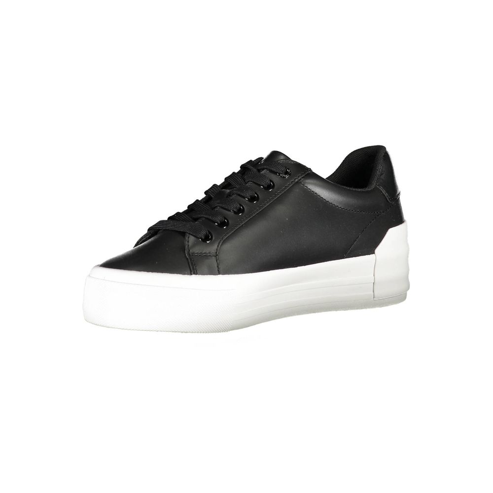 Baskets noires en polyester Calvin Klein