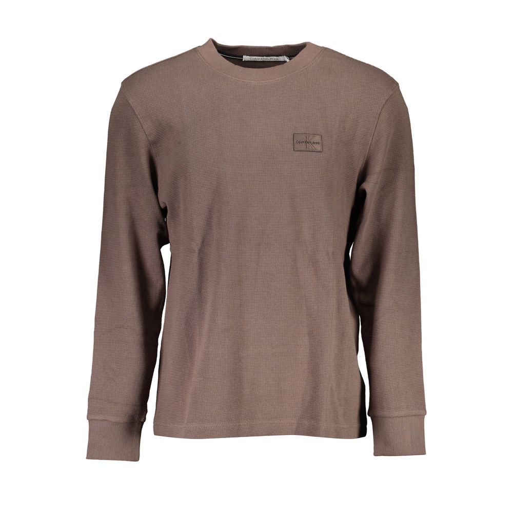 Pull en coton marron Calvin Klein