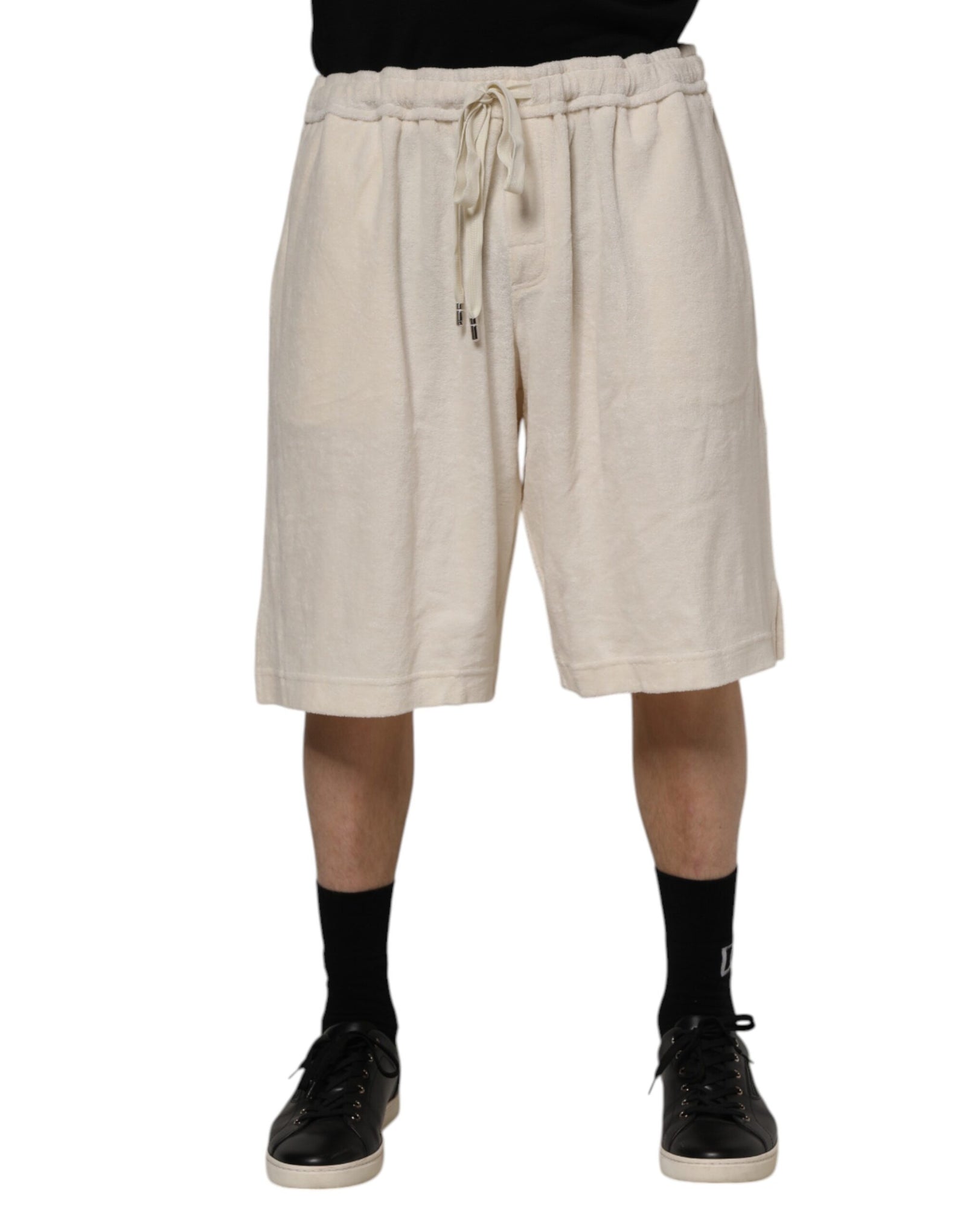 Bermuda en coton ivoire Dolce &amp; Gabbana pour homme
