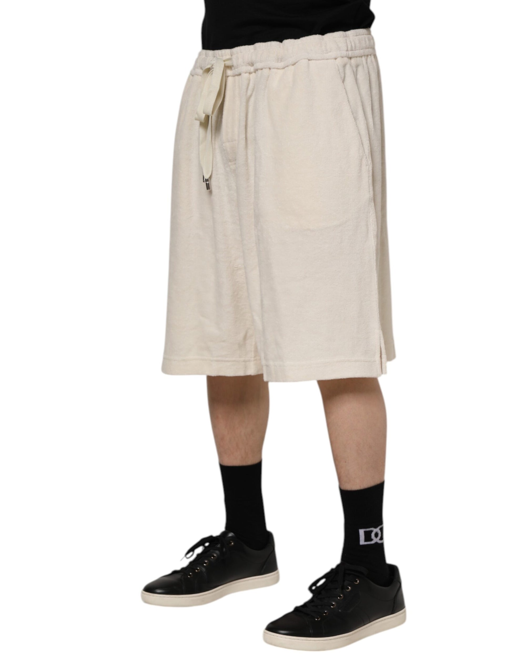 Bermuda en coton ivoire Dolce &amp; Gabbana pour homme