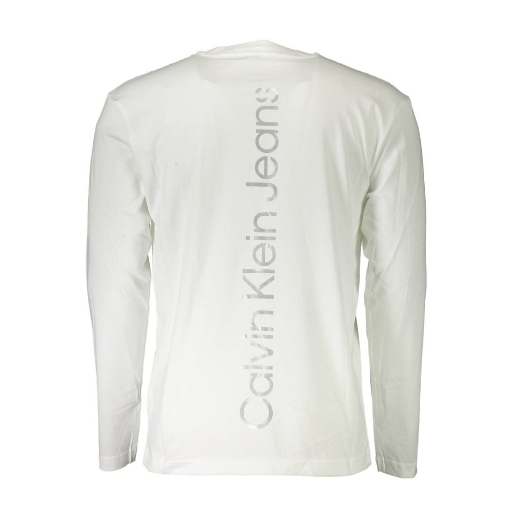 T-shirt en coton blanc Calvin Klein
