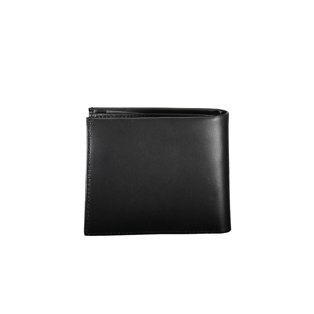 Portefeuille en cuir noir Calvin Klein
