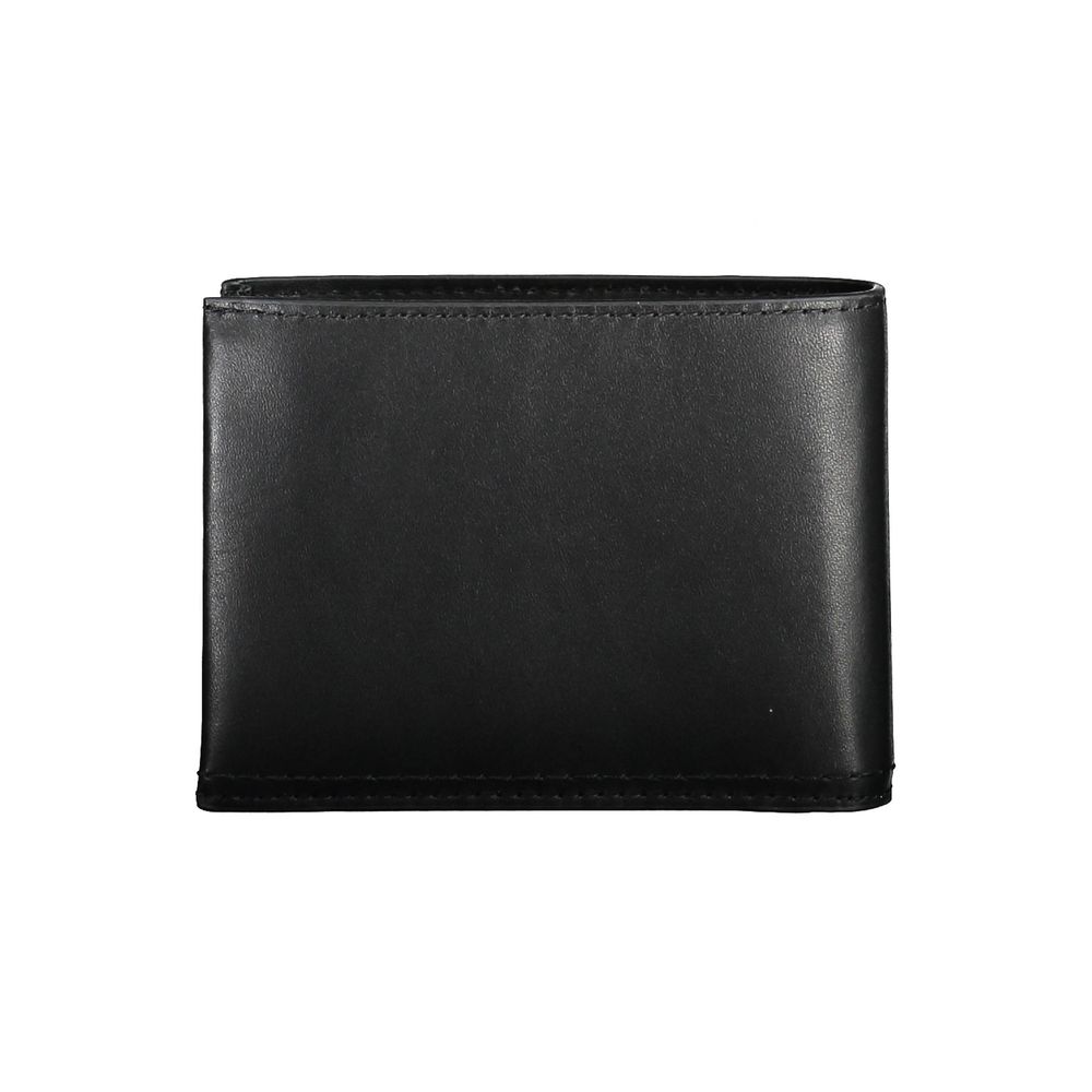 Portefeuille en cuir noir Calvin Klein