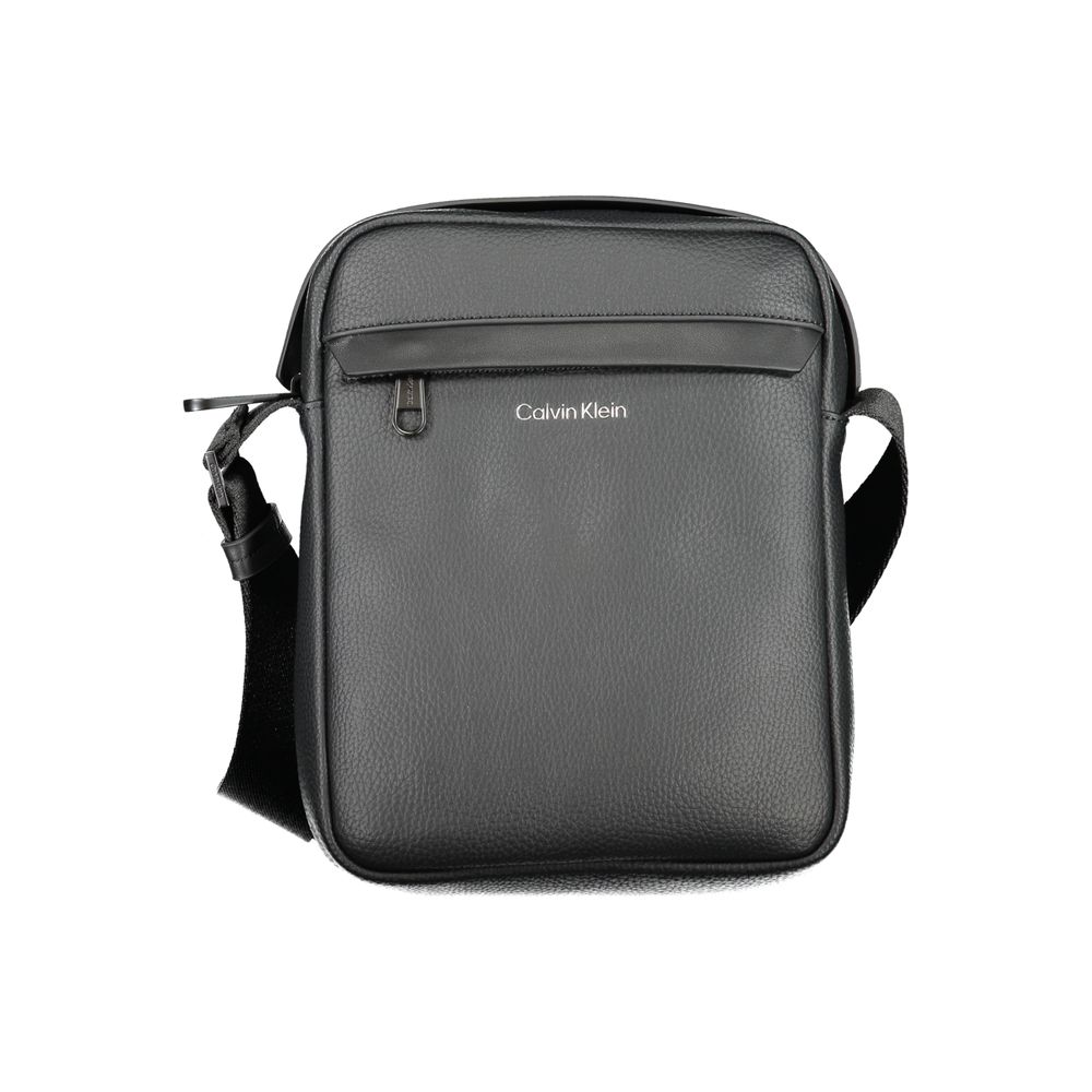 Bolso de hombro Calvin Klein de poliéster negro