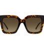 Lunettes de soleil Jimmy Choo en cuir de veau marron