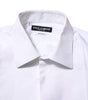 Dolce & Gabbana White Bib Cotton Poplin GOLD Formal Shirt
