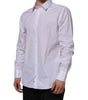 Dolce & Gabbana White Cotton GOLD Long Sleeves Formal Shirt