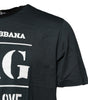 Dolce & Gabbana Black Cotton Printed Short Sleeves T-shirt