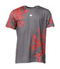 Dolce & Gabbana Gray Cotton Coral Print Logo Plaque T-shirt