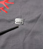 Dolce & Gabbana Gray Cotton Coral Print Logo Plaque T-shirt