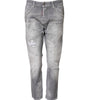 Dsquared² Gray Washed Mid Waist Tapered Jeans