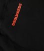 Dsquared² Black Red Cotton Straight Fit Jogger Pants