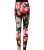 Dolce & Gabbana Multicolor Floral Legging Stretch Waist Pants