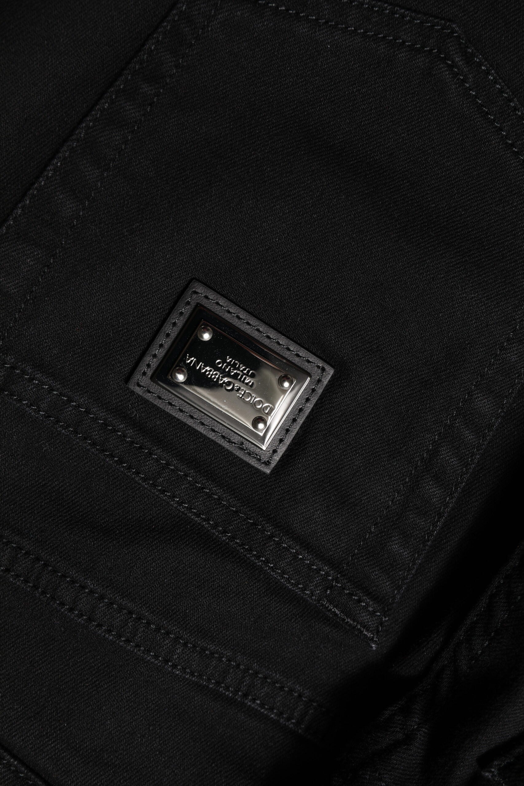 Dolce & Gabbana Black Boyfriend Cotton Mid Waist Denim Jeans