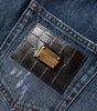 Dolce & Gabbana Blue Cotton Tattered Denim Bermuda Shorts